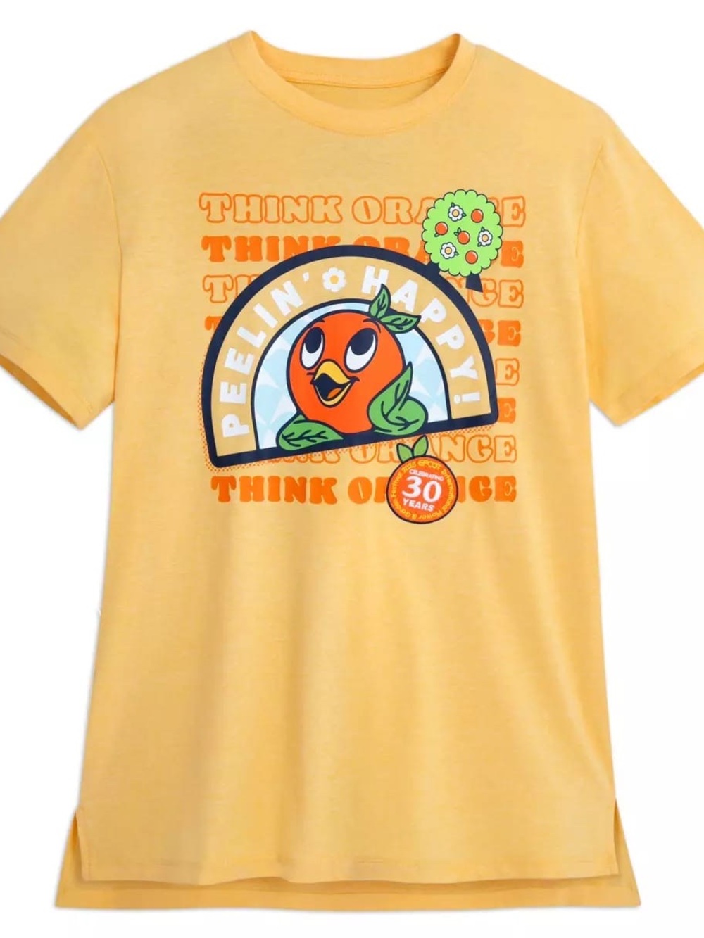 Orange Bird 2025 WDW Think Orange Peelin' Happy 30 years tee shirt Size M